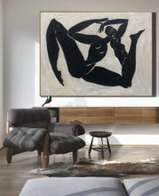 Load image into Gallery viewer, Black And White Original Paintings On Canvas Minimalist Art Kp051