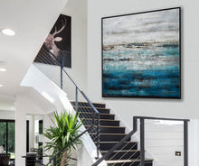 Load image into Gallery viewer, Modern Abstract Sky Sea Ocean Abstract Acrylic Painting Ap090