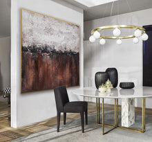 Load image into Gallery viewer, Brown And White Abstract Painting Oversized Artwork for Living Room Ap095