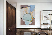 Load image into Gallery viewer, Original Green Abstract Painting, Minimalist Abstract Painting Bl006