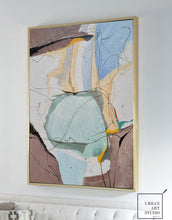 Load image into Gallery viewer, Original Green Abstract Painting, Minimalist Abstract Painting Bl006