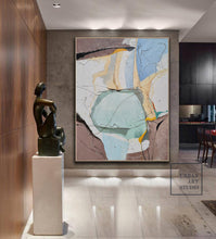 Load image into Gallery viewer, Original Green Abstract Painting, Minimalist Abstract Painting Bl006