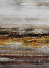 Load image into Gallery viewer, Gray Gold Brown Textured Abstract Artwork Oversized Art for Sale Ap088