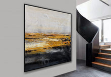 Load image into Gallery viewer, Black And White Gold Minimalist Abstract Oversize Canvas Wall Art Ap079