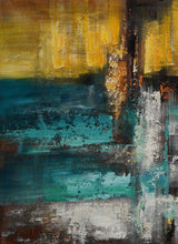 Load image into Gallery viewer, Gray White Brown Heavy Rich Textured Neutral Color Abstract Painting Ap081