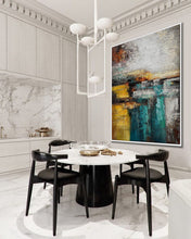 Load image into Gallery viewer, Gray White Brown Heavy Rich Textured Neutral Color Abstract Painting Ap081