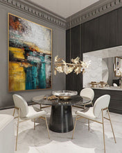 Load image into Gallery viewer, Gray White Brown Heavy Rich Textured Neutral Color Abstract Painting Ap081