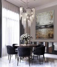 Load image into Gallery viewer, Vertical Neutral Color Textured Minimal Abstract Painting Ap068