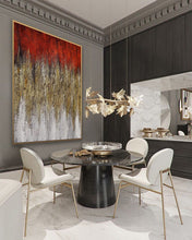 Load image into Gallery viewer, Red Gold Artwork Textured Abstract Painting Canvas Wall Art Ap098