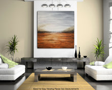 Load image into Gallery viewer, Orange Landscape Art Painting Square Abstract Oil Painting Fp007