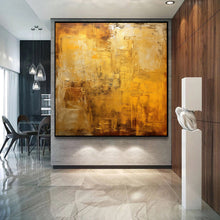 Load image into Gallery viewer, Extra Large Wall Art Gold Abstrat Painting Modern Wall Art For Living Room