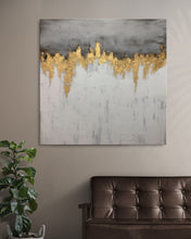 Load image into Gallery viewer, Gray Abstract Painting Textured Canvas Painting Minimalist Art For Living Room AT01
