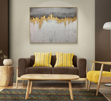 Load image into Gallery viewer, Gray Abstract Painting Textured Canvas Painting Minimalist Art For Living Room AT01