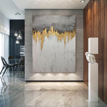 Load image into Gallery viewer, Gray Abstract Painting Textured Canvas Painting Minimalist Art For Living Room AT01