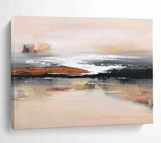 Serenity in Hues: An Analysis of the Misty Coast Painting
