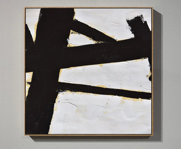 Black and White Minimalist Abstract Paintings: Exploring Artistic Vision and Emotional Depth