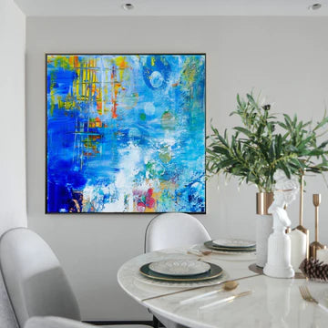 Bringing a Touch of Tranquility: The Versatility of Blue Abstract Pain ...