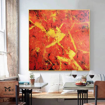 Adding a Pop of Passion: The Versatile Beauty of Red Abstract Paintings