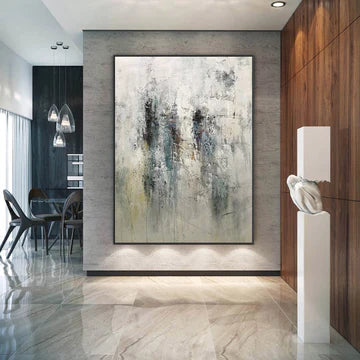 Exploring the Beauty and Versatility of Gray Abstract Painting in Home Design