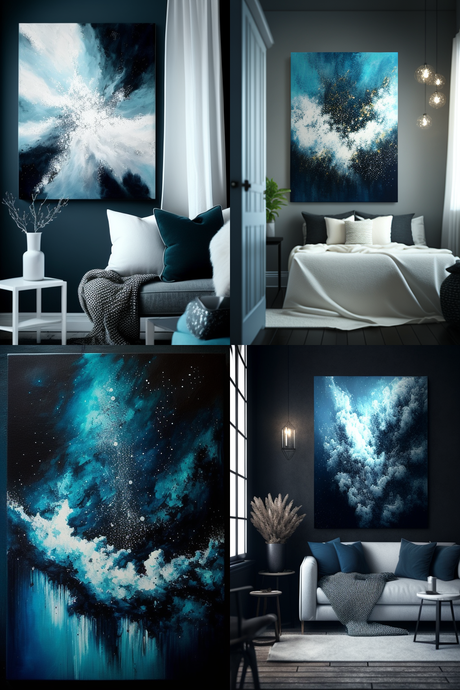 The Importance of Hand-Painted Abstract Wall Art in Contemporary Room Design.