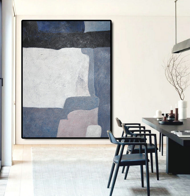 Adding a Pop of Blue: The Power of Abstract Paintings in Home Decor