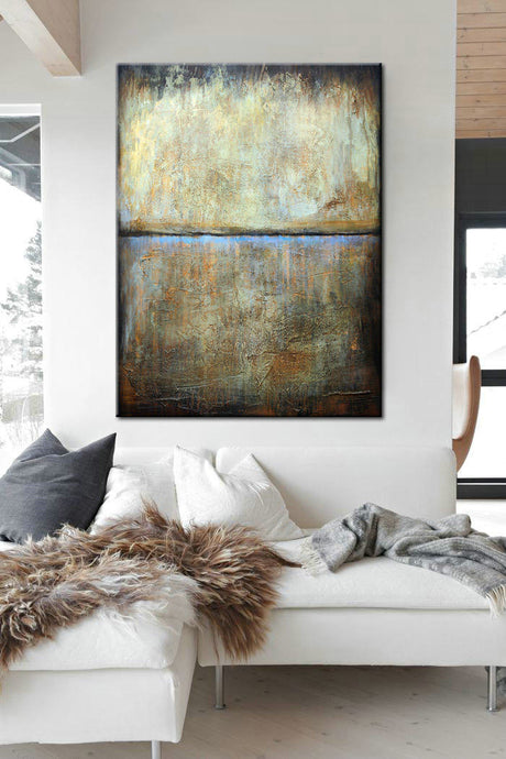The Warmth and Versatility of Brown Abstract Paintings in Home Design: Examples from Famous Designers