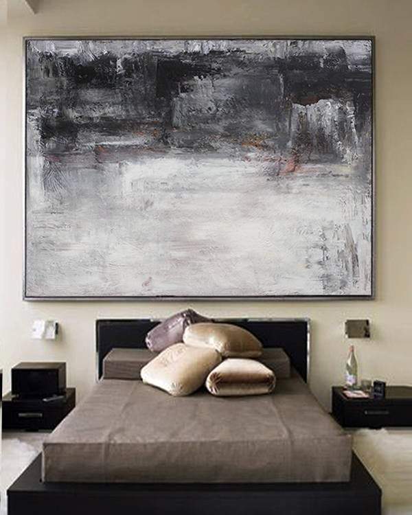 Bedroom Wall Art Big Modern Abstract Painting | Extra Large Wall Art ...