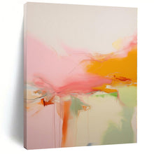 Load image into Gallery viewer, Flowing Pink - Orange Abstract Canvas Painting, Suited for Art - Filled Bedroom &amp; Relaxing Spa LargeART1176

