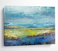Load image into Gallery viewer, Impressionistic Landscape Abstract Painting for Lakeside Cottage &amp; Nature - Inspired Office DKH190
