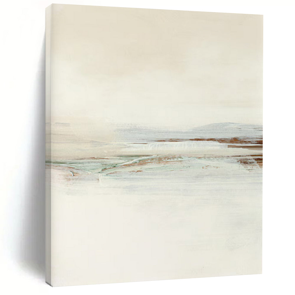 Soft Beige & Subtle Shades – Abstract Landscape Oil with Gentle Transitions DTP224