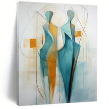 Load image into Gallery viewer, Abstract Spiritual Figure Art, Minimalist Line - Art Painting for Serene Bedroom &amp; Art Gallery LargeART2234
