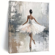 Load image into Gallery viewer, Impressionistic Abstract Painting, Soft - Toned Ballerina Art for Ballet Studio &amp; Bedroom LargeART2174
