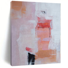 Load image into Gallery viewer, Oversized Hand - painted Soft Pink and Coral Abstraction Acrylic Art for Feminine - Inspired Boudoirs LargeART0221
