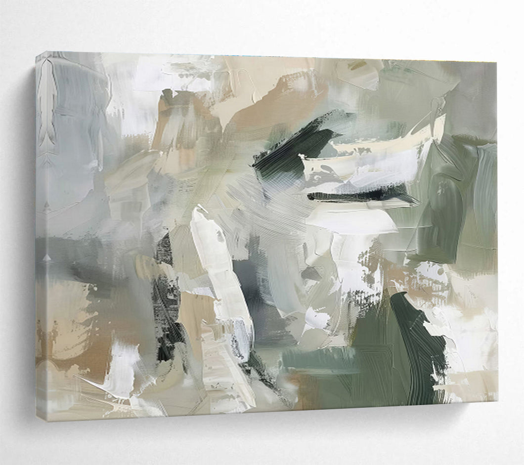 Earthy - Toned Abstract Painting for Bohemian Living Room & Art - Lovers’ Den DKH240