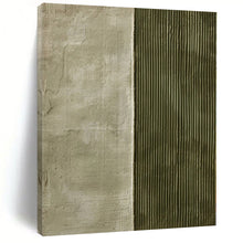 Load image into Gallery viewer, Oversized Hand - painted Split Textured Neutrals Acrylic Art for Minimalist Bedrooms LargeART0218
