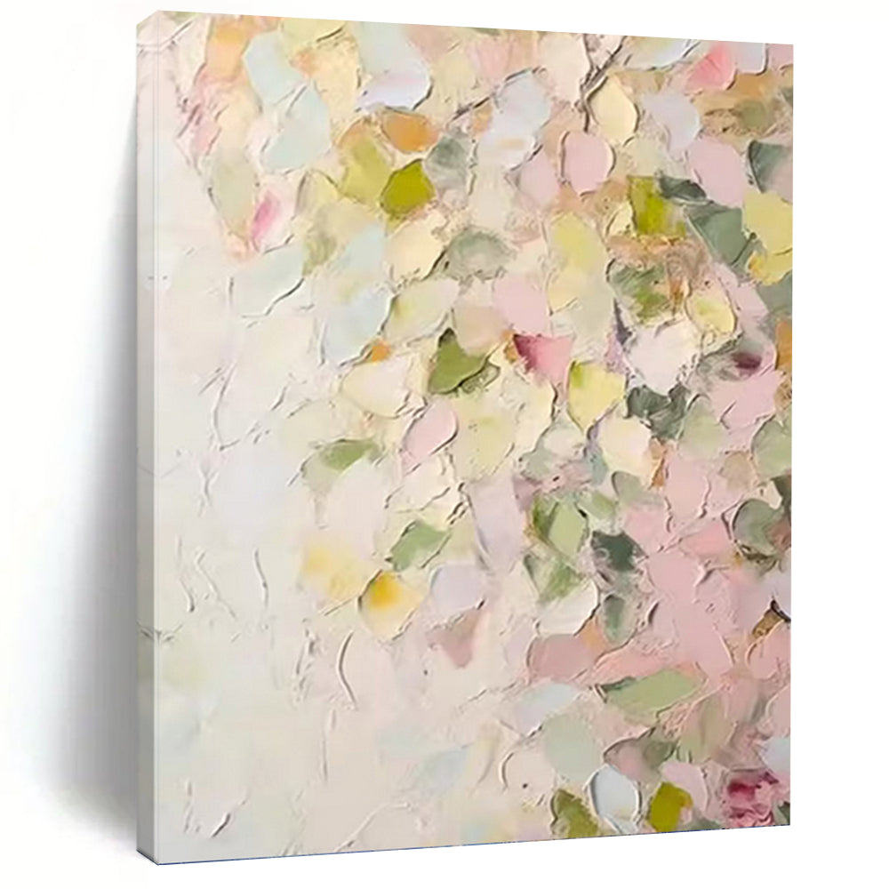 “Pastel Impasto Abstraction” - Soft Color Field Art on Canvas DKH1391