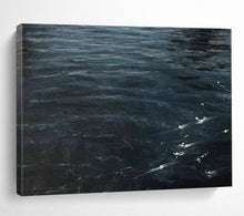 Load image into Gallery viewer, “Dark Ocean Waves” - Realistic - Inspired Abstract Acrylic, Suits Coastal Living Room and Nautical Library DLZ263
