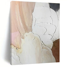 Load image into Gallery viewer, Textured White &amp; Pink Abstract Painting, Ideal for Feminine Boudoir &amp; Chic Café LargeART1437
