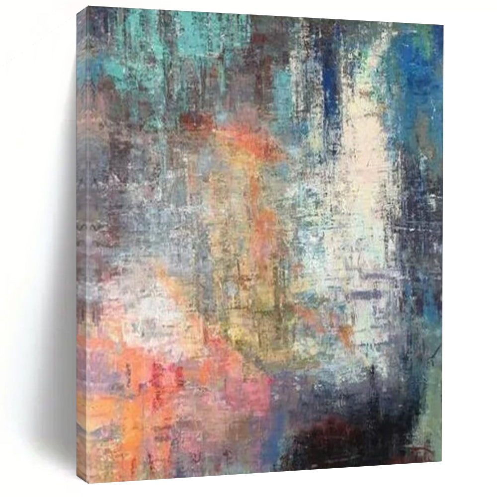 Colorful Chaos Abstract Art, Perfect for Creative Studio & Lively Lounge LargeART2327