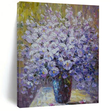 Load image into Gallery viewer, Impressionistic Purple Flower Bouquet Abstract Painting - Suits Dining Room &amp; Conservatory LargeART2350
