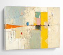 Load image into Gallery viewer, Colorful Geometric Abstract Painting on Canvas - “Playful Connections” DKH614
