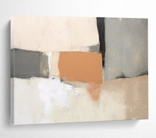 Load image into Gallery viewer, Neutral Tones with Earthy Accent Abstract acrylic painting DLZ076
