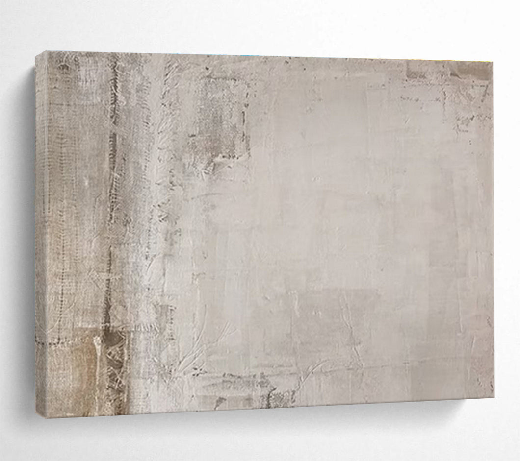 Textured Neutral Abstract Art for Industrial Loft & Serene Bedroom DKH083