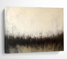 Load image into Gallery viewer, Hand - painted White and Black Gradient Abstract Acrylic Art for Minimalist Bedroom Decor LargeART1724
