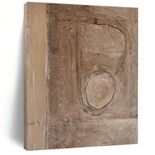 Load image into Gallery viewer, Abstract Brown Symbol Abstract Canvas Painting, Ideal for Rustic Office &amp; Art - Curious Hallway LargeART1201
