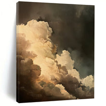 Load image into Gallery viewer, “Dramatic Clouds in Dark Sky” - Romanticism - Inspired Abstract Acrylic, Great for Bedroom and Library DTP014
