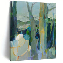 Load image into Gallery viewer, Abstract Forest Path Canvas Painting, Great for Nature - Inspired Study &amp; Cozy Cottage Living Room LargeART1307
