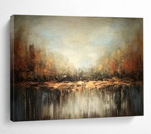 Load image into Gallery viewer, Autumn Forest Reflection Abstract acrylic painting DLZ060
