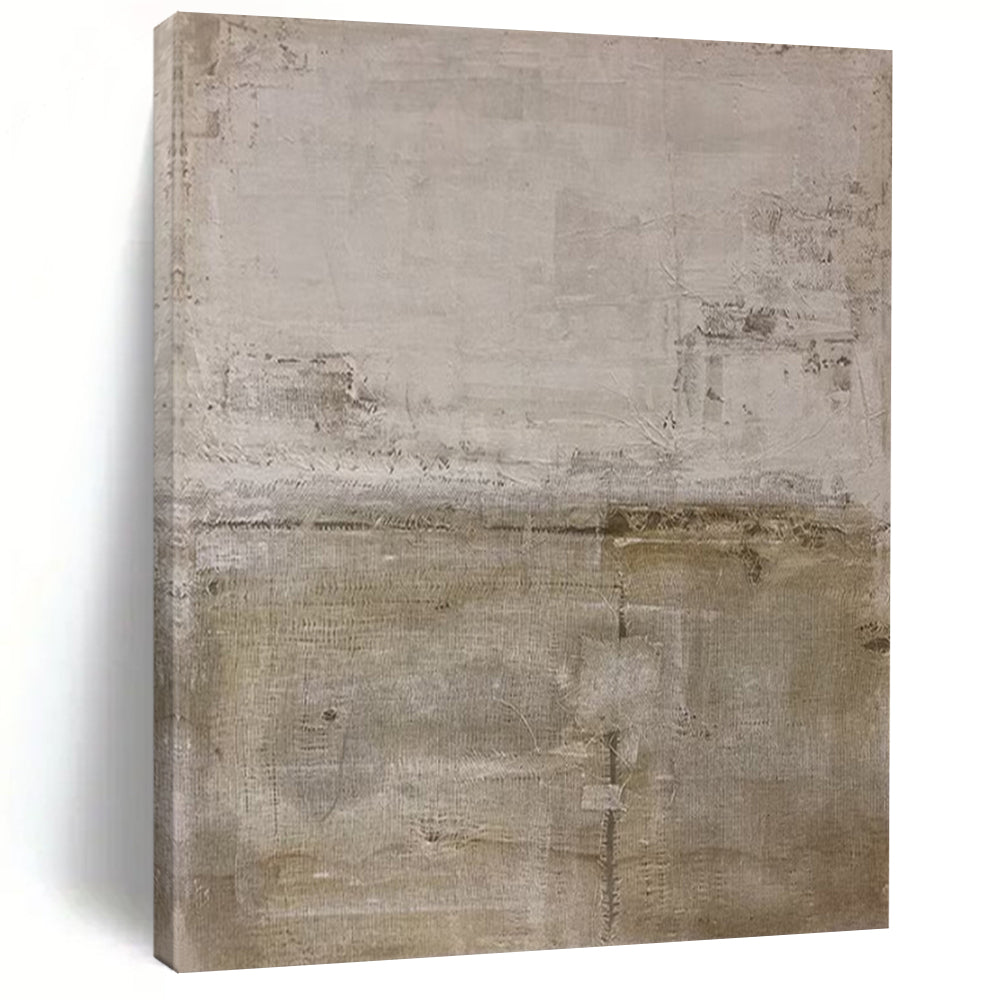 Light Gray Textured Abstract Art for Scandinavian - style Office & Serene Home Library LargeART0957