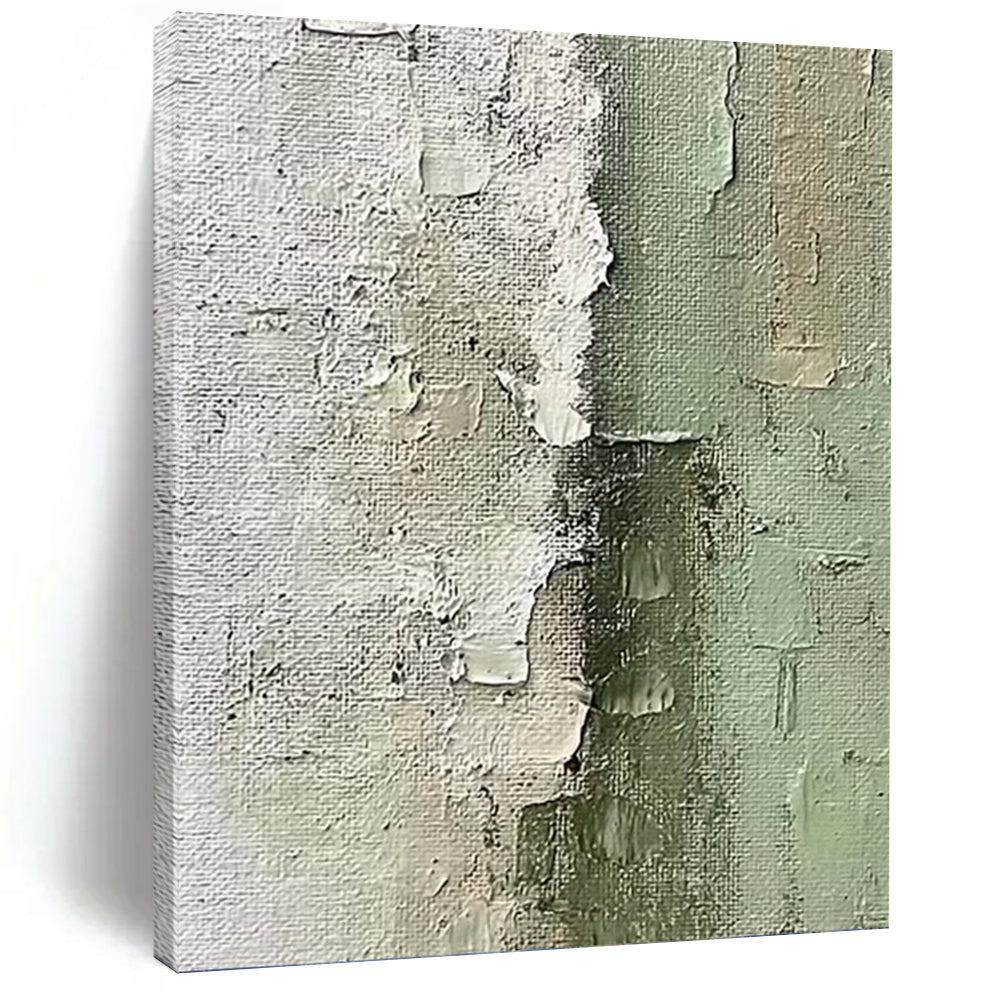 “Textured Neutral Layers” Abstract Painting on Canvas, Minimalist Hallway Decor DKH1002